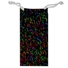 Colorful Transparent Shapes Jewelry Bag by LalyLauraFLM
