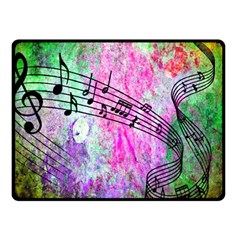 Abstract Music 2 Double Sided Fleece Blanket (small)  by ImpressiveMoments