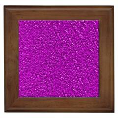 Sparkling Glitter Hot Pink Framed Tiles by ImpressiveMoments