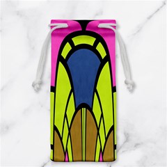 Distorted Symmetrical Shapes Jewelry Bag by LalyLauraFLM