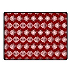 Abstract Knot Geometric Tile Pattern Double Sided Fleece Blanket (small)  by GardenOfOphir