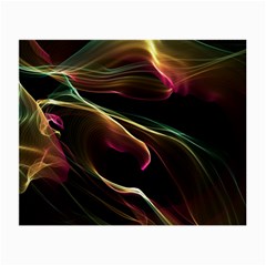 Glowing, Colorful  Abstract Lines Small Glasses Cloth by FantasyWorld7