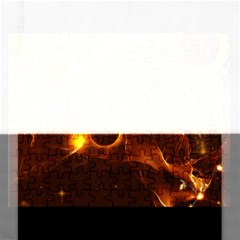 Fire And Flames In The Universe Rectangular Jigsaw Puzzl by FantasyWorld7