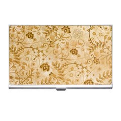 Flower Pattern In Soft  Colors Business Card Holders by FantasyWorld7