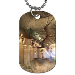 The Dragon Dog Tag (one Side) by FantasyWorld7