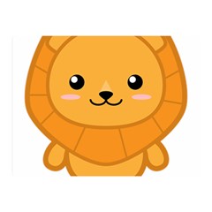 Kawaii Lion Double Sided Flano Blanket (mini)  by KawaiiKawaii