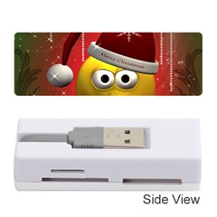 Funny Christmas Smiley Memory Card Reader (stick)  by FantasyWorld7