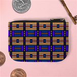 Rectangles and stripes pattern Mini Coin Purse Back
