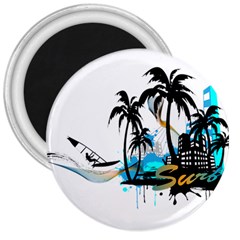 Surfing 3  Magnets by EnjoymentArt
