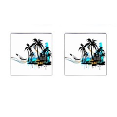 Surfing Cufflinks (square) by EnjoymentArt