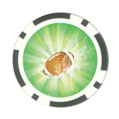 American Football  Poker Chip Card Guards by FantasyWorld7