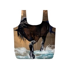 Beautiful Horse With Water Splash Full Print Recycle Bags (s)  by FantasyWorld7