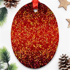 Glitter 3 Ornament (oval)  by MedusArt