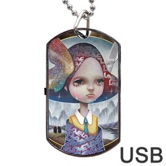 World Peace Dog Tag Usb Flash (two Sides)  by YOSUKE