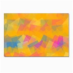 Fading Squares Postcard 4 x 6  (pkg Of 10) by LalyLauraFLM