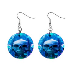 Skull Worship Mini Button Earrings by icarusismartdesigns