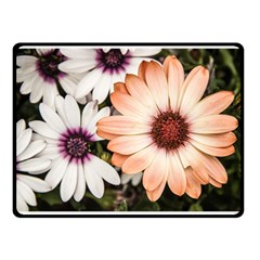Beautiful Colourful African Daisies Double Sided Fleece Blanket (small)  by OZMedia