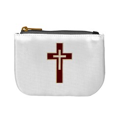 Red Christian Cross Mini Coin Purse by igorsin