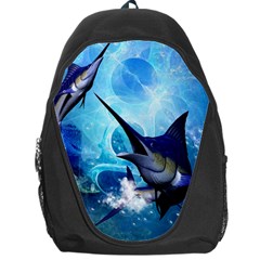 Awersome Marlin In A Fantasy Underwater World Backpack Bag by FantasyWorld7