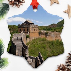 Great Wall Of China 3 Ornament (snowflake)  by trendistuff