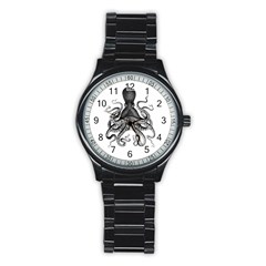 Vintage Octopus Stainless Steel Round Watches by waywardmuse