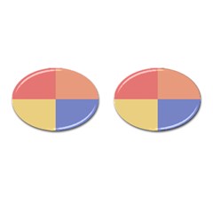 4 Squares			cufflinks (oval) by LalyLauraFLM