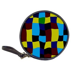 Distorted Squares In Retro Colors 			classic 20-cd Wallet by LalyLauraFLM