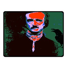 Edgar Allan Poe Pop Art  Fleece Blanket (small) by icarusismartdesigns