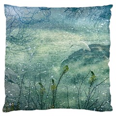 Nature Photo Collage Standard Flano Cushion Cases (two Sides)  by dflcprints