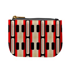 Rectangles And Stripes Pattern 	mini Coin Purse by LalyLauraFLM