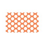 Orange Polkadot Satin Wrap Front