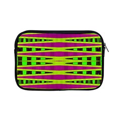 Bright Green Pink Geometric Apple Ipad Mini Zipper Cases by BrightVibesDesign
