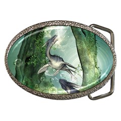 Awesome Seadraon In A Fantasy World With Bubbles Belt Buckles by FantasyWorld7