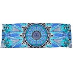 Sapphire Ice Flame, Light Bright Crystal Wheel Body Pillow Case Dakimakura (two Sides) by DianeClancy