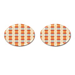 Triangles Tribal Pattern              			cufflinks (oval) by LalyLauraFLM