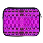 Bright Pink Black Geometric Pattern Apple iPad 2/3/4 Zipper Cases Front