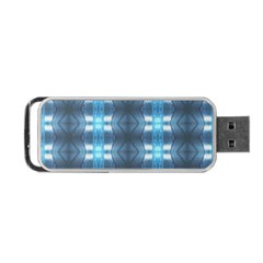 Blue Diamonds Of The Sea 1 Portable Usb Flash (one Side) by yoursparklingshop