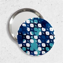 Blue Texture                       			2 25  Handbag Mirror by LalyLauraFLM