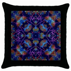 Ornate Mosaic Throw Pillow Case (black) by dflcprints
