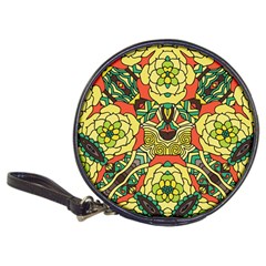 Petals, Retro Yellow, Bold Flower Design Classic 20-cd Wallet by Zandiepants