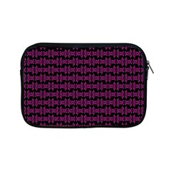 Pink Black Retro Tiki Pattern Apple Ipad Mini Zipper Cases by BrightVibesDesign