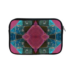 Pink Turquoise Stone Abstract Apple Ipad Mini Zipper Cases by BrightVibesDesign