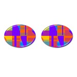 Misc colorful shapes                                           			Cufflinks (Oval) Front(Pair)