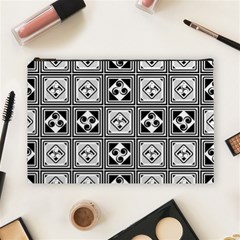 Black And White Cosmetic Bag (large)  by FunkyPatterns