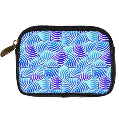Blue And Purple Glowing Digital Camera Cases by FunkyPatterns