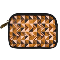 Brown Tiles Digital Camera Cases by FunkyPatterns