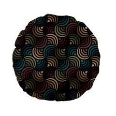 Glowing Abstract Standard 15  Premium Flano Round Cushions by FunkyPatterns
