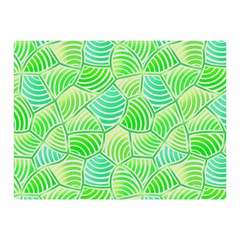 Green Glowing Double Sided Flano Blanket (mini)  by FunkyPatterns