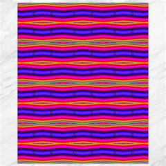 Bright Pink Purple Lines Stripes Canvas 11  X 14   by BrightVibesDesign