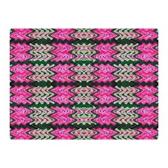 Pattern Tile Pink Green White Double Sided Flano Blanket (mini)  by BrightVibesDesign
